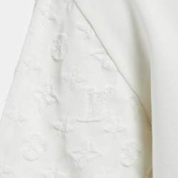 مملوكة مسبقًا Louis Vuitton White Monogram Gradient Sleeve Cotton T-Shirt 4L
