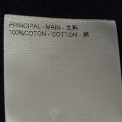 مملوكة مسبقًا Louis Vuitton Blue Damier Pique Crew Neck T-Shirt 4L