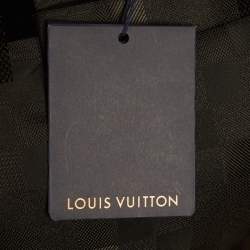 مملوكة مسبقًا قميص لوي فيتون فوقي أزياء مخمل أسود غرافيك شيك مقاس كبير جدًا جدًا - إكس إكس لارج