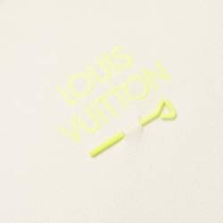 Pre Owned Louis Vuitton White Signature Pin Cotton Knit T-Shirt M