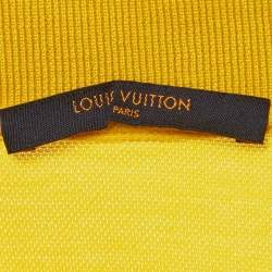 مملوكة مسبقًا Louis Vuitton Yellow Pique Polo T-Shirt M