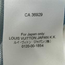 Pre Owned تي شيرت لوي فيتون بيكيه متعدد الألوان متدرج مربعات مقاس متوسط (ميديم)