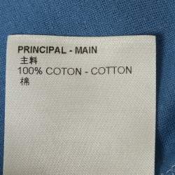 Pre Owned Louis Vuitton Blue LV Logo Classic T-Shirt XXL