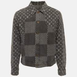 مملوكة مسبقًا Louis Vuitton X Nigo Grey Denim Monogram Jacket M