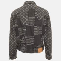 مملوكة مسبقًا Louis Vuitton X Nigo Grey Denim Monogram Jacket M