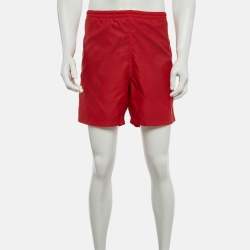 مملوكة مسبقًا Louis Vuitton Red Synthetic Monogram Swim Shorts L