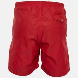 مملوكة مسبقًا Louis Vuitton Red Synthetic Monogram Swim Shorts L