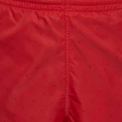 مملوكة مسبقًا Louis Vuitton Red Synthetic Monogram Swim Shorts L