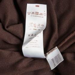 Pre Owned Louis Vuitton Brown Damier Pique Polo T-Shirt XL