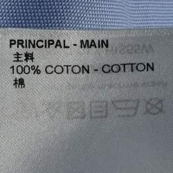 Pre Owned Louis Vuitton Blue Cotton Long Sleeve Shirt M