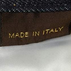 Pre Owned بنطلون جينز دينم لويس فويتون أزرق بحري مقاس كبير - خصر 34 بوصة