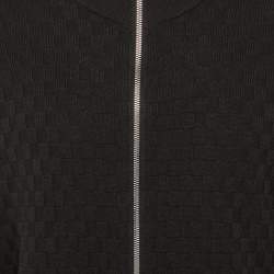 مملوكة مسبقًا سوِيتر لويس فيتون نسيج القطن والصوف بلاك دامير بسحّاب مقاس كبير جدًا - إكسترا لارج