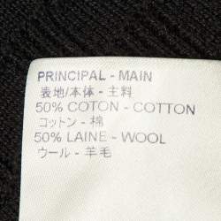 مملوكة مسبقًا سوِيتر لويس فيتون نسيج القطن وال صوف بلاك دامير بسحّاب مقاس كبير جدًا - إكسترا لارج