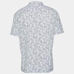 Pre Owned قميص لوي فيتون أكمام قصيرة قطن طباعة الزهور متعددة الألوان كبير