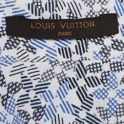 Pre Owned قميص لوي فيتون أكمام قصيرة قطن طباعة الزهور متعددة الألوان كبير