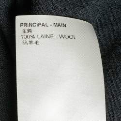 Pre Owned Louis Vuitton Black Knit Embroidered Logo Sweater S