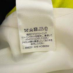 Pre Owned Louis Vuitton Monogram Flower Shibori Windbreaker Size 50 Limeyellow/White Polyester100%