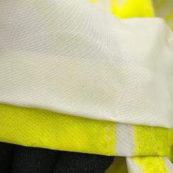 Pre Owned Louis Vuitton Monogram Flower Shibori Windbreaker Size 50 Limeyellow/White Polyester100%