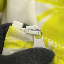 Pre Owned Louis Vuitton Monogram Flower Shibori Windbreaker Size 50 Limeyellow/White Polyester100%