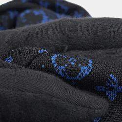 Pre Owned Louis Vuitton Zip Hoodie Size Xl Noir/Blue Polyester56% Nylon29% Cotton15%