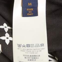 مملوكة مسبقًا Louis Vuitton Black Monogram Gradient Print Cotton Crewneck T-Shirt M