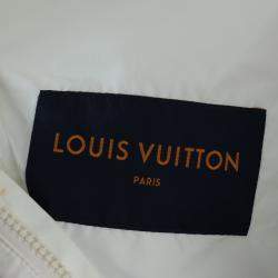 Pre Owned Louis Vuitton S/S 2020 Jumbo Monogram Zip Up Windbreaker Jacket EU 54