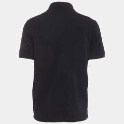 Pre Owned Louis Vuitton Navy Blue Damier Pattern Pique Cotton Polo T-Shirt XL