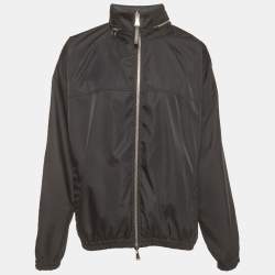 Pre Owned Louis Vuitton Navy Blue Monogram Nylon Reversible Jacket XXL