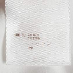 مملوكة مسبقًا Louis Vuitton White Damier Print Jersey Pocket T-Shirt L