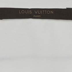 Pre Owned Louis Vuitton White Jersey Embroidered Colibri T-Shirt XL 