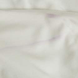 Pre Owned Louis Vuitton White Jersey Embroidered Colibri T-Shirt XL 