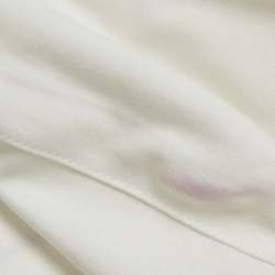 Pre Owned Louis Vuitton White Jersey Embroidered Colibri T-Shirt XL 