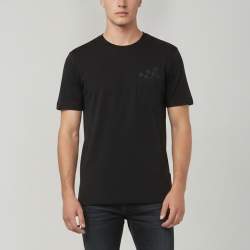 Pre Owned Louis Vuitton Black Jersey Crewneck T-Shirt S