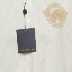 Pre Owned Louis Vuitton X Tyler Off White Monogram Cotton Long Sleeve Shirt L