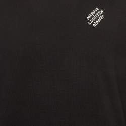 Pre Owned Louis Vuitton Black Knit Crewneck Long Sleeve Pullover S