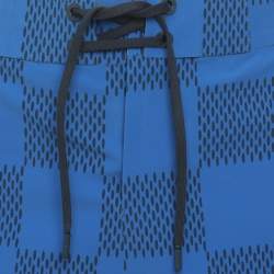 Pre Owned Louis Vuitton Blue Stretch Nylon Americas Cup Shorts S