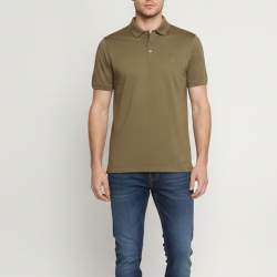 Pre Owned Louis Vuitton Green Pique Cotton Polo T-Shirt XXL 