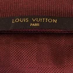 Pre Owned تي شيرت بولو لوي فيتون Pique دامييه أحمر بريك L