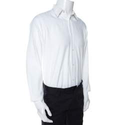 Louis Vuitton White Cotton Long Sleeve Shirt M