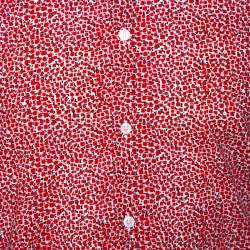 Pre Owned Louis Vuitton Red Printed Cotton Long Sleeve Shirt M