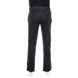 Louis Vuitton Dark Grey Cotton Drawstring Waist Sweatpants S