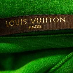 Louis Vuitton Green Cotton Monogram Detail Long Sleeve T-Shirt M