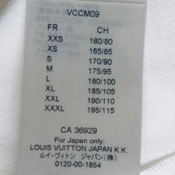Louis Vuitton White Cotton Logo Collar Long Sleeve T-Shirt M