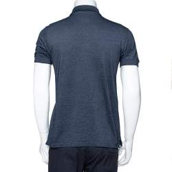 Pre Owned تي شيرت بولو لوي فيتون بيك قطن هيل كحلي مقاس وسط (ميديوم)