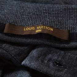 Pre Owned تي شيرت بولو لوي فيتون بيك قطن هيل كحلي مقاس وسط (ميديوم)