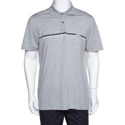 Louis Vuitton Men's Grey Cotton Long Sleeve Volez Voguez T-Shirt