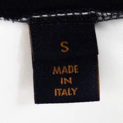 Pre Owned تي شيرت لوي فيتون رقبة حرف في قطن كحلي S