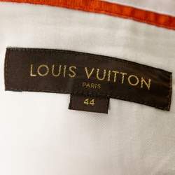 Louis Vuitton Cream Cotton & Linen Regular Fit Trousers XL