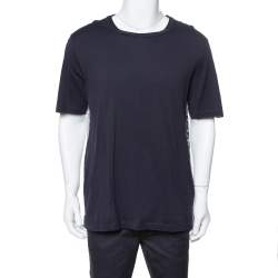 Louis Vuitton Navy Blue Cotton LV Cards Print Back T-Shirt XXL