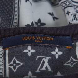 Louis Vuitton Navy Blue Cotton LV Cards Print Back T-Shirt XXL